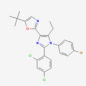 molecular formula C24H22BrCl2N3O B10833523 Imidazole derivative 2 