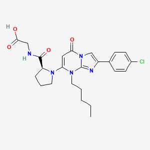 molecular formula C24H28ClN5O4 B10833530 Imidazopyrimidinone derivative 1 