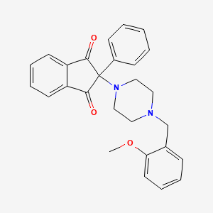 molecular formula C27H26N2O3 B10833540 Indandione derivative 3 