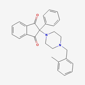molecular formula C27H26N2O2 B10833545 Indandione derivative 2 