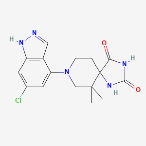 molecular formula C16H18ClN5O2 B10833553 Indazole derivative 3 