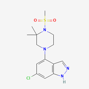 molecular formula C14H19ClN4O2S B10833556 Indazole derivative 2 