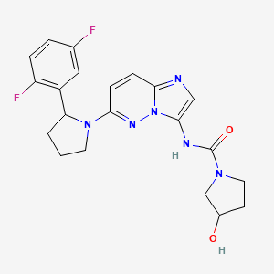 molecular formula C21H22F2N6O2 B10833593 Imidazo[1,2-b]pyridazine derivative 4 