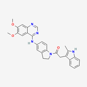 molecular formula C29H27N5O3 B10833607 Indoline derivative 10 