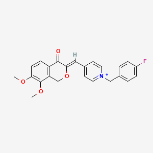 molecular formula C24H21FNO4+ B10833609 Isochroman-4-ketone derivative 1 