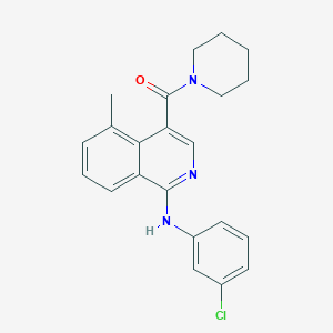molecular formula C22H22ClN3O B10833620 Isoquinoline derivative 1 