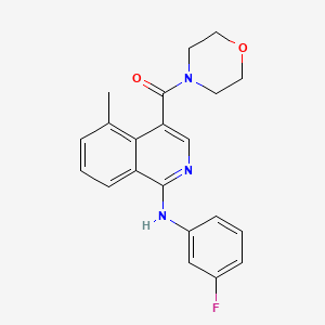 molecular formula C21H20FN3O2 B10833636 Isoquinoline derivative 2 
