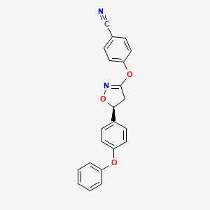 molecular formula C22H16N2O3 B10833645 Isoxazoline derivative 4 
