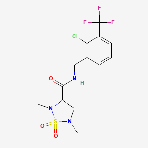 molecular formula C13H15ClF3N3O3S B10833655 Isothiazolidine derivative 1 