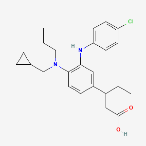 molecular formula C24H31ClN2O2 B10833659 Monoaryl-1,2-diamine derivative 2 