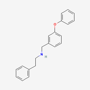 molecular formula C21H21NO B10833668 N-(3-phenoxybenzyl)-2-phenylethanamine 