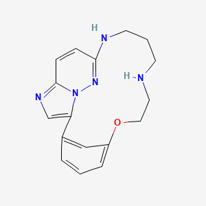 molecular formula C17H19N5O B10833671 Macrocycle derivative 14 