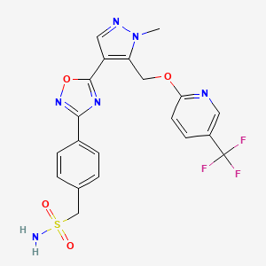 molecular formula C20H17F3N6O4S B10833753 N-substituted pyrazole derivative 3 