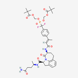 molecular formula C41H53F2N4O11P B10833774 Peptidomimetic analog 3 