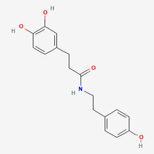 molecular formula C17H19NO4 B10833782 Dihydro-N-Caffeoyltyramine CAS No. 501939-19-1