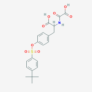 molecular formula C21H23NO8S B10833785 N-oxalyl-D-tyrosine derivative 8 