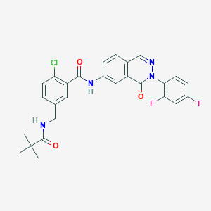 molecular formula C27H23ClF2N4O3 B10833791 Phthalazinone derivative 1 