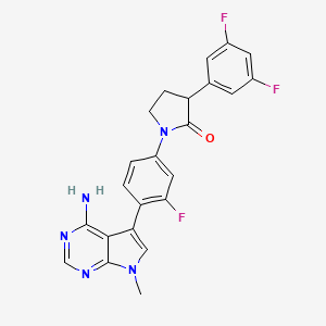 molecular formula C23H18F3N5O B10833798 Phenylpyrrolidinone derivative 4 