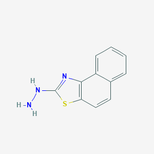 molecular formula C11H9N3S B108338 2-Hydrazinylnaphtho[1,2-d]thiazole CAS No. 16942-72-6