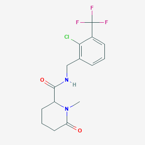 molecular formula C15H16ClF3N2O2 B10833822 Piperidinone derivative 1 