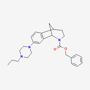 molecular formula C26H33N3O2 B10833836 Benzyl 8-(4-propylpiperazin-1-yl)-1,3,4,5-tetrahydro-2H-1,5-methanobenzo[c]azepine-2-carboxylate 