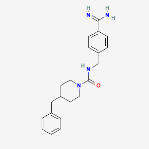 molecular formula C21H26N4O B10833851 Piperazine urea derivative 4 