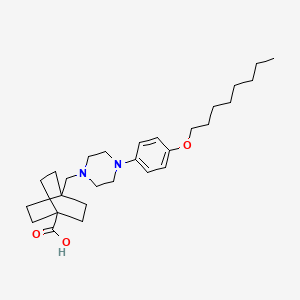 molecular formula C28H44N2O3 B10833907 Piperazine derivative 8 