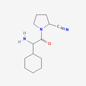 molecular formula C13H21N3O B10833946 1-(2-Amino-2-cyclohexylacetyl)pyrrolidine-2-carbonitrile 