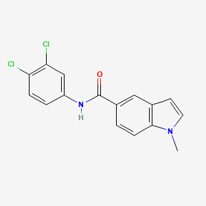 molecular formula C16H12Cl2N2O B10833987 N-(3,4-dichlorophenyl)-1-methylindole-5-carboxamide 