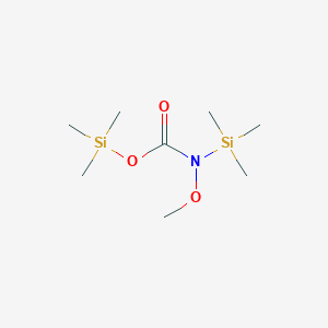 molecular formula C8H21NO3Si2 B010834 N-Methoxy-N,O-bis(trimethylsilyl)carbamate CAS No. 105532-86-3