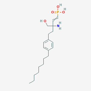 molecular formula C20H34NO4P B10835075 [3-Amino-3-(hydroxymethyl)-5-(4-octylphenyl)pent-1-enyl]phosphonic acid 