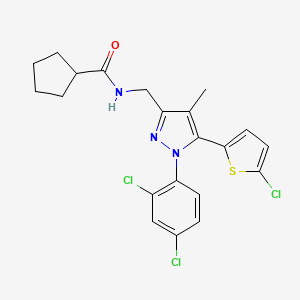 molecular formula C21H20Cl3N3OS B10835683 Pyrazole derivative 19 