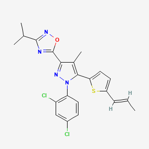 molecular formula C22H20Cl2N4OS B10835711 Pyrazole derivative 24 