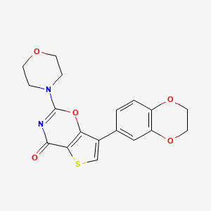 molecular formula C18H16N2O5S B10835720 Pyrazole and thiophene derivative 4 