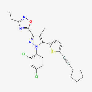molecular formula C25H22Cl2N4OS B10835730 Pyrazole derivative 25 