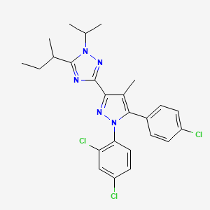 molecular formula C25H26Cl3N5 B10835745 Pyrazole derivative 29 