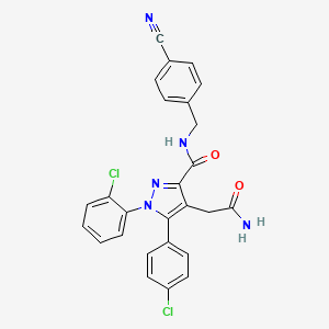 molecular formula C26H19Cl2N5O2 B10835763 Pyrazole derivative 38 
