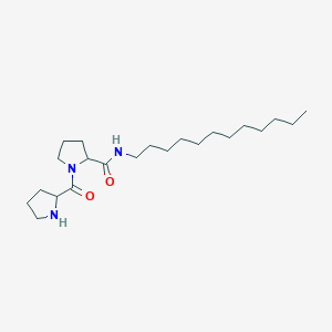 molecular formula C22H41N3O2 B10835783 N-dodecyl-1-(pyrrolidine-2-carbonyl)pyrrolidine-2-carboxamide 