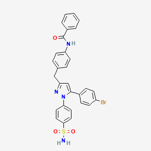 molecular formula C29H23BrN4O3S B10835799 Pyrazole derivative 64 