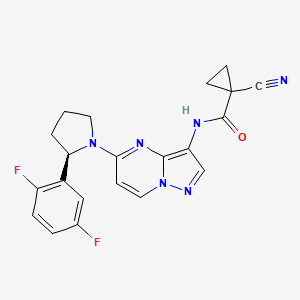 molecular formula C21H18F2N6O B10835838 Pyrazolo[1,5-a]pyrimidine derivative 25 
