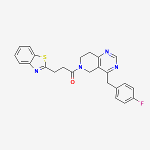 molecular formula C24H21FN4OS B10835857 Pyridine and pyrimidine derivative 1 
