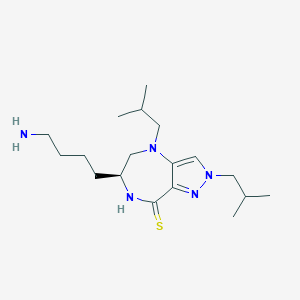 molecular formula C18H33N5S B10835885 Pyrazolodiazepine derivative 1 
