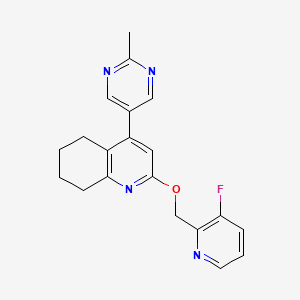 molecular formula C20H19FN4O B10835898 Pyridine derivative 16 