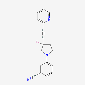 molecular formula C18H14FN3 B10835899 Pyrrolidine derivative 2 