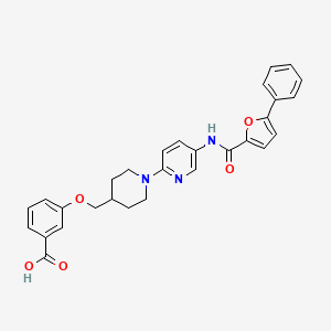 molecular formula C29H27N3O5 B10835912 Pyridine-carboximide derivative 2 