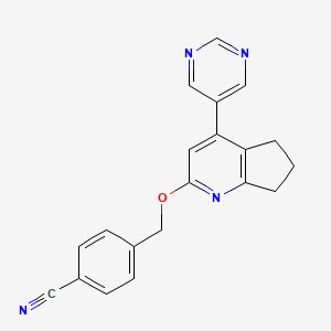 molecular formula C20H16N4O B10835920 Pyridine derivative 14 