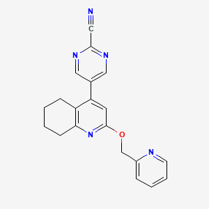 molecular formula C20H17N5O B10835924 Pyridine derivative 15 