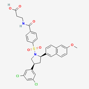molecular formula C31H28Cl2N2O6S B10836035 Pyrrolidine derivative 8 
