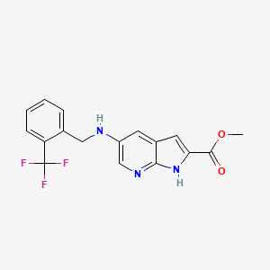 molecular formula C17H14F3N3O2 B10836085 Pyrrolo[2,3-b]pyridine derivative 4 
