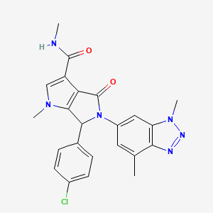 molecular formula C23H21ClN6O2 B10836100 Pyrrolo-pyrrolone derivative 2 